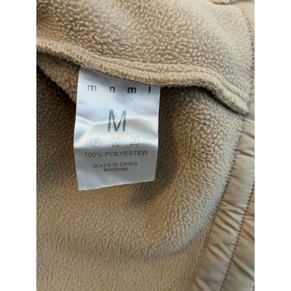 Mnml Khaki Sherpa Fleece Jacket Workwear Utility Jacket Men's SZ M Medium - Picture 8 of 8